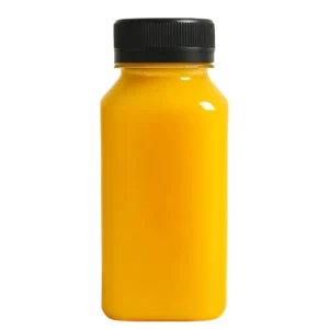 8oz ginger shot in a yellow bottle with black lid - natural immunity booster
