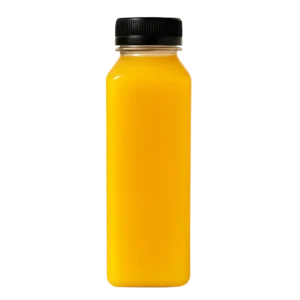 Fresh Ginger & Herbs - 16oz shot in a yellow bottle with black lid - natural immunity booster